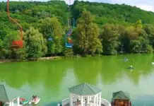 Атажукинский сад в Нальчике — озеро и канатная дорога